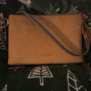 Consuela Midtown tan leather Diego crossbody